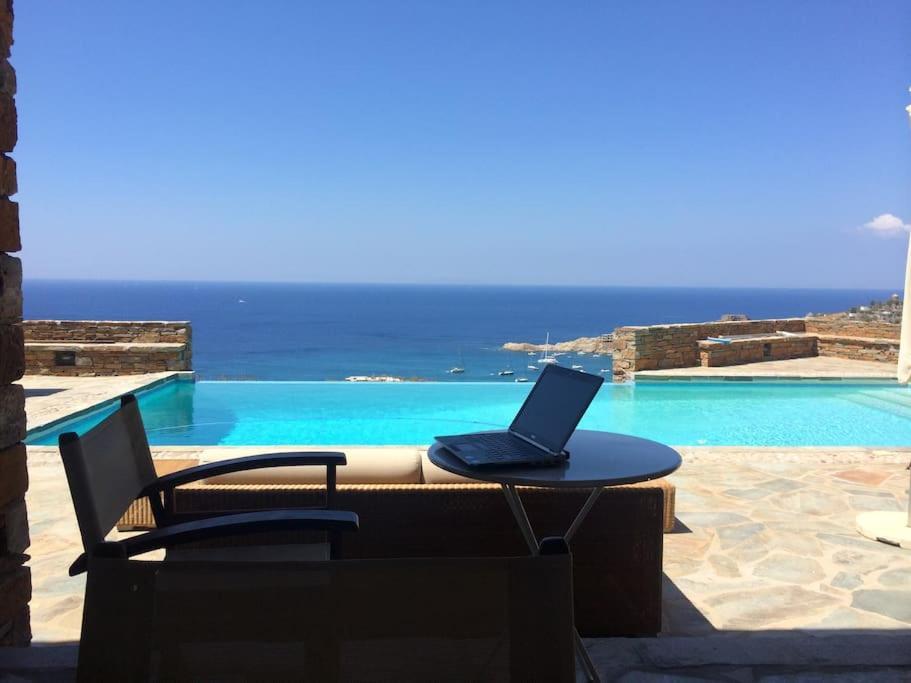 Luxury Cycladic Villa-Enjoy Infinity Pool Sunsets Koundouros Exterior photo